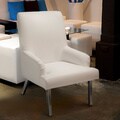 Christopher Knight Home Beluga White Leather Chair