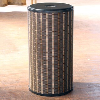 1530 LaMont Home Barton Round Black/ Brown Hamper