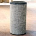 1530 LaMont Home Zoe Round Silver/ Black Hamper