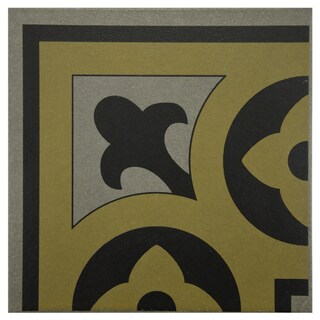 SomerTile 7x7-inch Grava Quatro Cla Esquina Ceramic Floor and Wall Tile