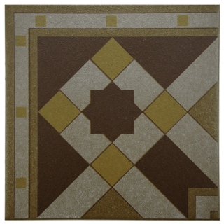 SomerTile 7x7-inch Grava Quatro Geo Esquina Ceramic Floor and Wall Tile