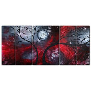 Hot Deal Megan Duncanson 'Crimson Night' Metal Wall Art