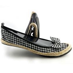 Fit In Clouds Women's Black Checkmates Flats-Image