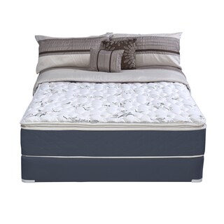 Sleep Accents Illusion Plush Pillowtop Twin-size Mattress / Foundation Set