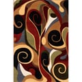 Graffiti Multi Wool Area Rug (5'3 x 7'9)