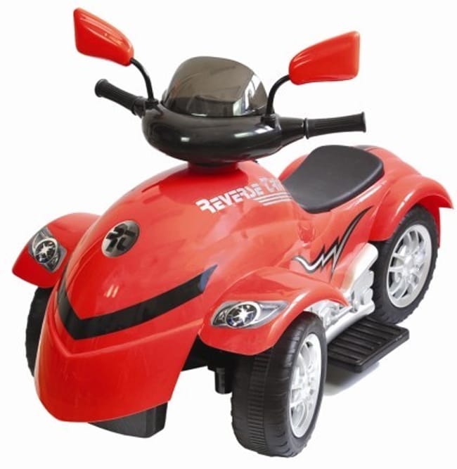 New Star Cyclone Red Four-direction Six-volt Reverse-trike Ride-on