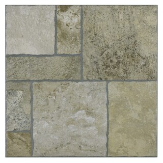 SomerTile 13.5x13.5-inch Eventide Sand Porcelain Floor and Wall Tiles (Set of 11)
