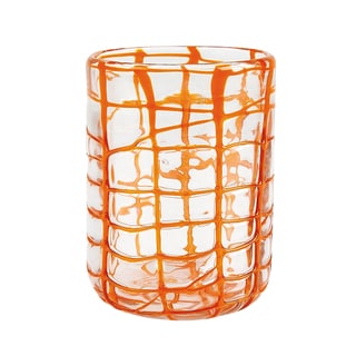 Impulse Abstract Rocks Orange Tumbler Set (Pack of 6)