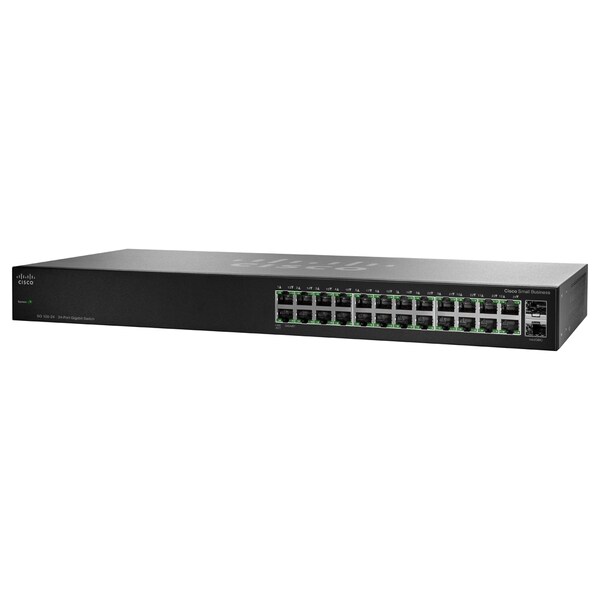 Cisco 24 Port Gigabit Switch with 2 Combo Mini-GBIC Ports