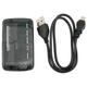 INSTEN Smoke All-in-1 Portable Memory Card Reader