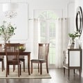 TRIBECCA HOME Winsford Burnished Cherry High Back Transitional Dining Chair (Set of 2)