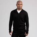 Minus33 Men's 'Kobuk' Black Merino Wool Expedition Weight 1/4-zip Base Layer Shirt
