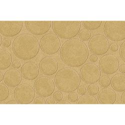 Candice Olson Loomed 'Scuddle' Yellow Geometric Circles Wool Rug (9' x 13')