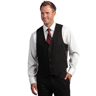 Kenneth Cole Reaction Men's Slim Fit Black Suit Separate Vest-Image