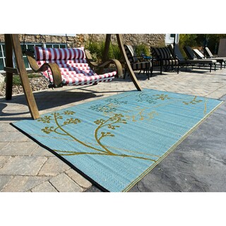 Fernando 6" x 9" Indoor/Outdoor Reversible Area Rug by b.b.begonia