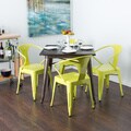 Limeade Tabouret Stacking Chairs (Set of 4)