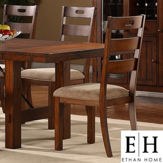 ETHAN HOME Swindon Rustic Oak Classic Dining Chair (Set of 2)