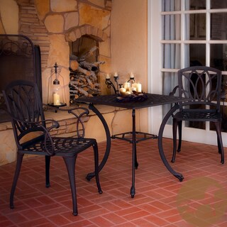 Christopher Knight Home Dunbar Cast Aluminum 3-piece Outdoor Dining Set