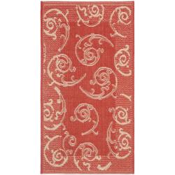 For sale Safavieh Poolside Red/ Natural Indoor/ Outdoor Rug (2' x 3'7)