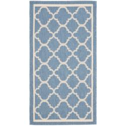 Great Prices Safavieh Poolside Blue/Beige Indoor/Outdoor Polypropylene Rug (2' x 3'7")