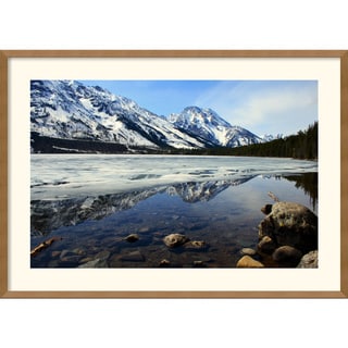 Buy Cheap Andy Magee 'Grand Tetons at Jenny Lake' Framed Art Print