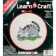 Learn-A-Craft A Cat And A Mouse Needlepoint Kit-6" Round
