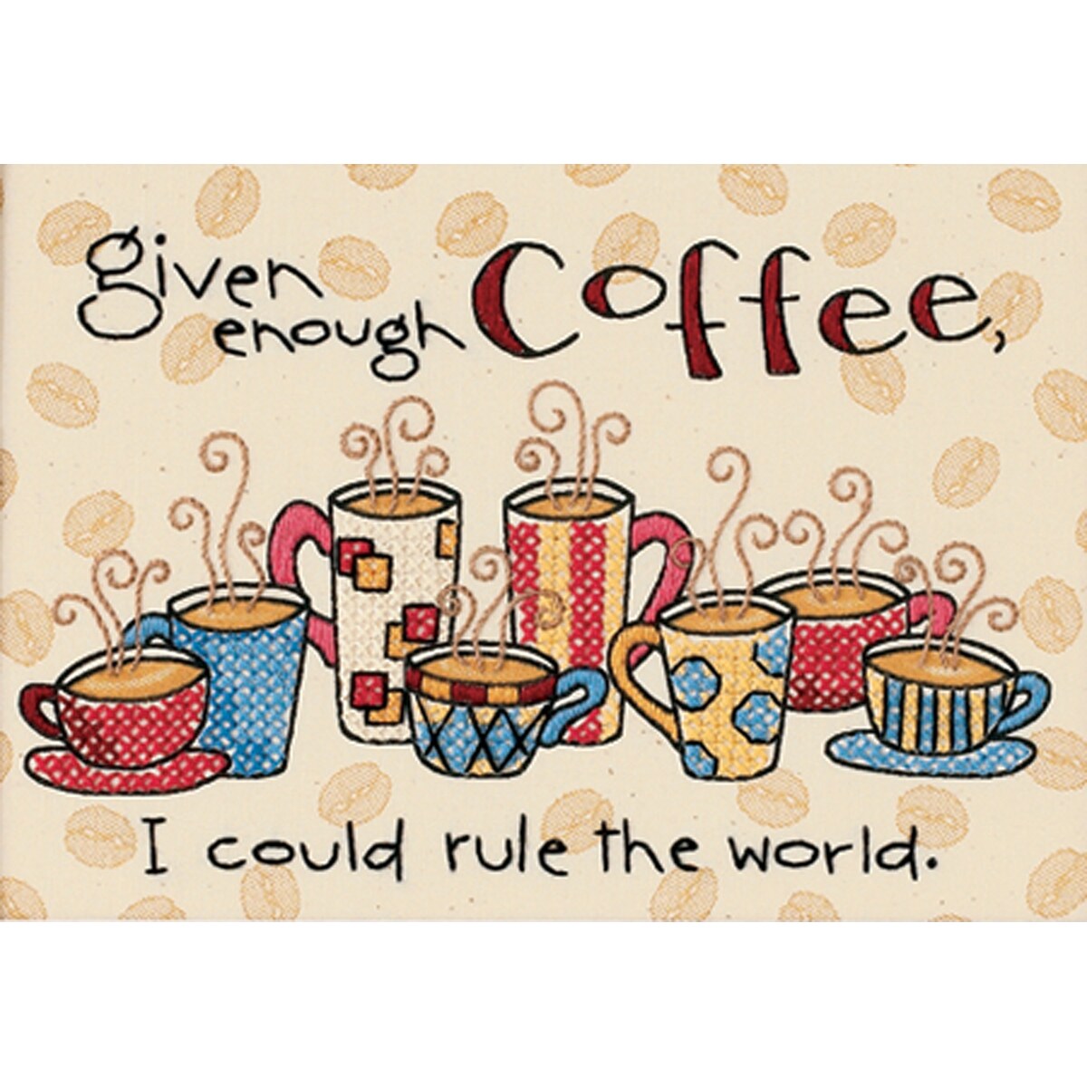 Enough Coffee Mini Stamped Cross Stitch Kit7"X5" Overstock™ Shopping Big Discounts on