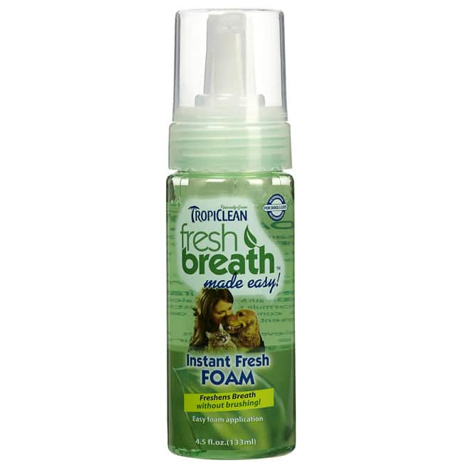 Tropiclean Fresh Breath Fresh Mint Foam for Dogs and Cats (4.5ounces