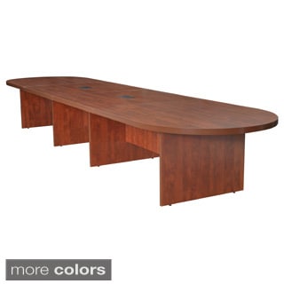 192 inch Modular Race Track Conference Table with Power/ Data Grommets