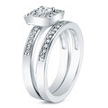 14k Gold 1-1/2ct TDW Princess Diamond Bridal Ring Set (H-I, I1-I2)