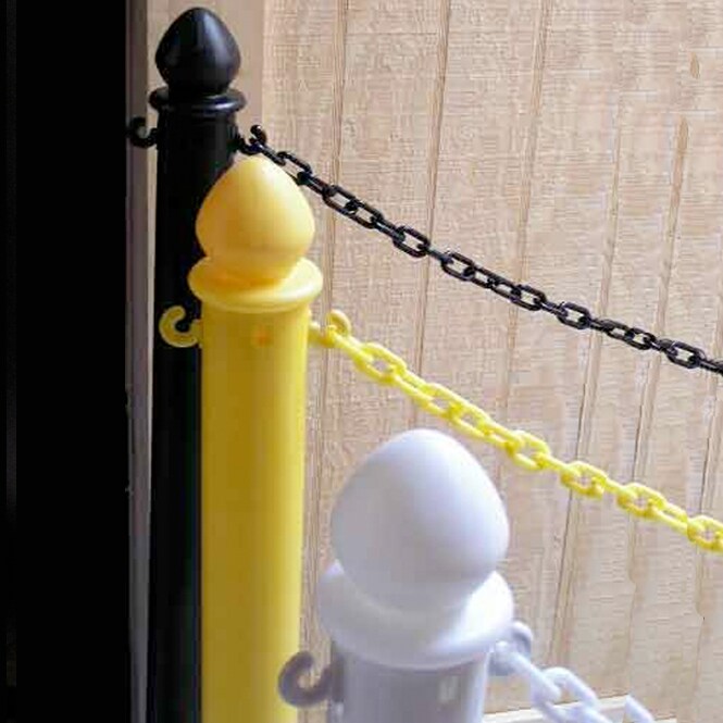 EquiCross Crowd Control Stanchion Kit With Chain and C-hooks (Pack of 4)
