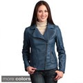 Collezione Women's Plus Faux Leather Jacket