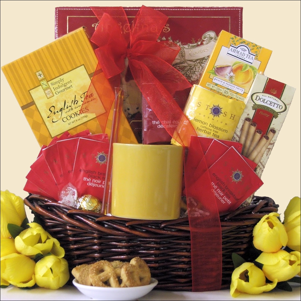 Tea Treasures Small Gourmet Gift Basket Overstock™ Shopping Big