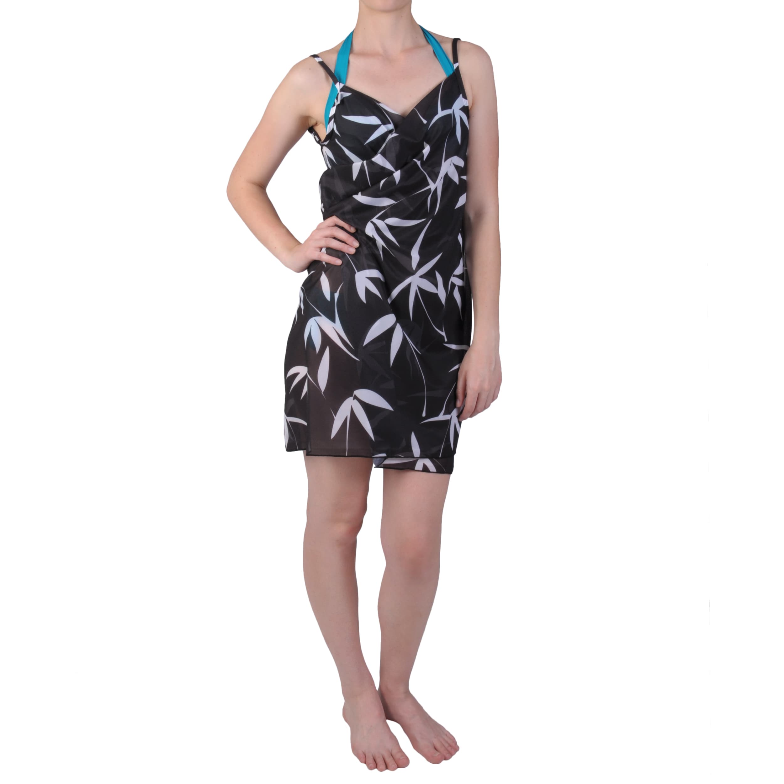 Saress Women's Casual Beach Wrap Dress  14313435  Overstock.com