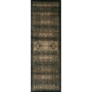 Pembrooke Espresso/ Black Rug (2'6 x 7'9)