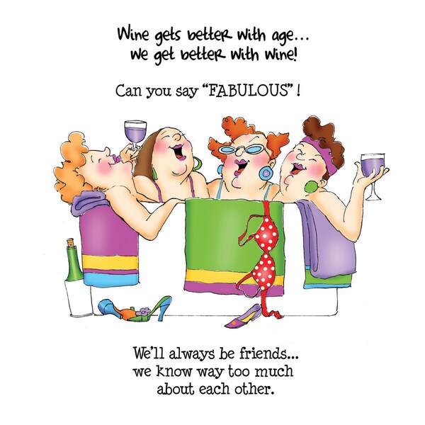 Art Impressions Girlfriends Cling Rubber Stamp-In The Tub Set