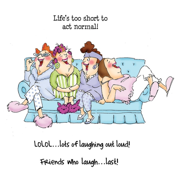 Art Impressions Girlfriends Cling Rubber Stamp-Comfy On The Couch Set