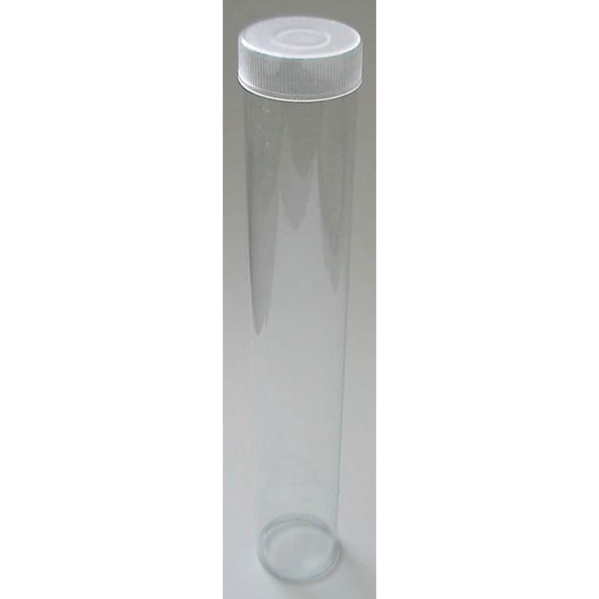 SRM Standard Clear Plastic Seveninch Wand Tube 12/Pkg W/Cap