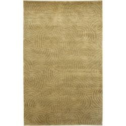 Buy Cheap Julie Cohn Olive Hand-Knotted Multicolored Vilas Abstract Design Wool Rug (4' x 6')