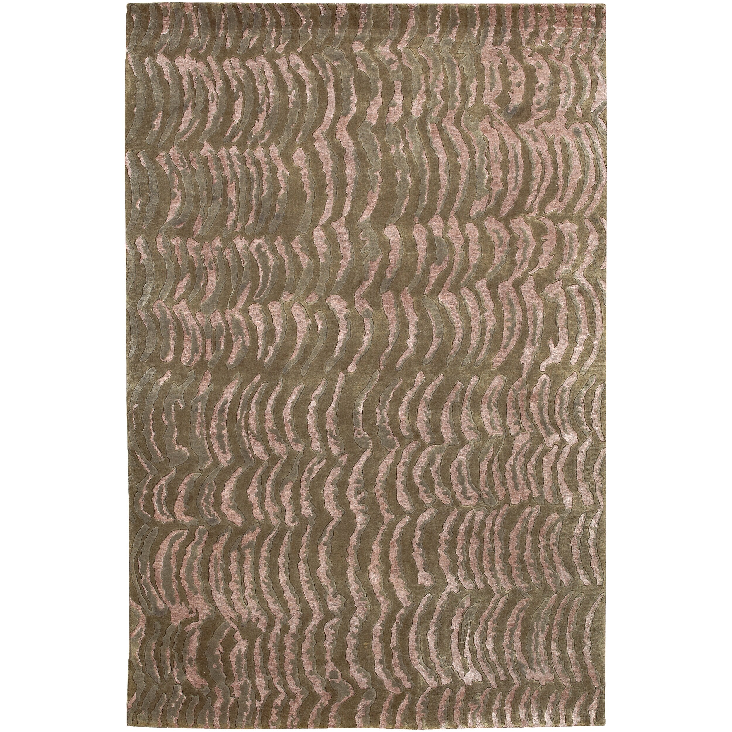 Julie Cohn Hand-Knotted Multicolored Vilas Abstract Design Wool Area Rug (8' x 11')