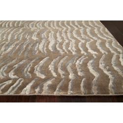 Julie Cohn Hand-Knotted Multicolored Vilas Abstract Design Wool Area Rug (8' x 11')