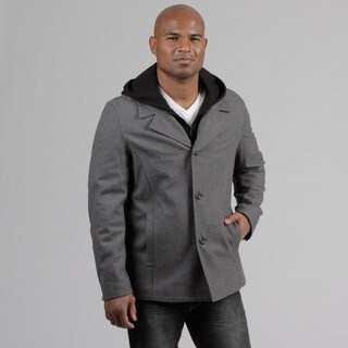 Black Rivet Men's Hooded Jacket