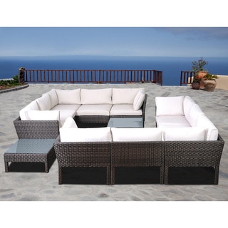 Majorca 12-piece Wicker Sectional
