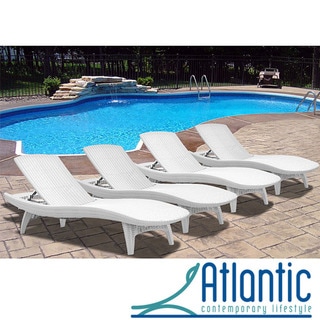 Mykonos White Loungers (Set of 4)