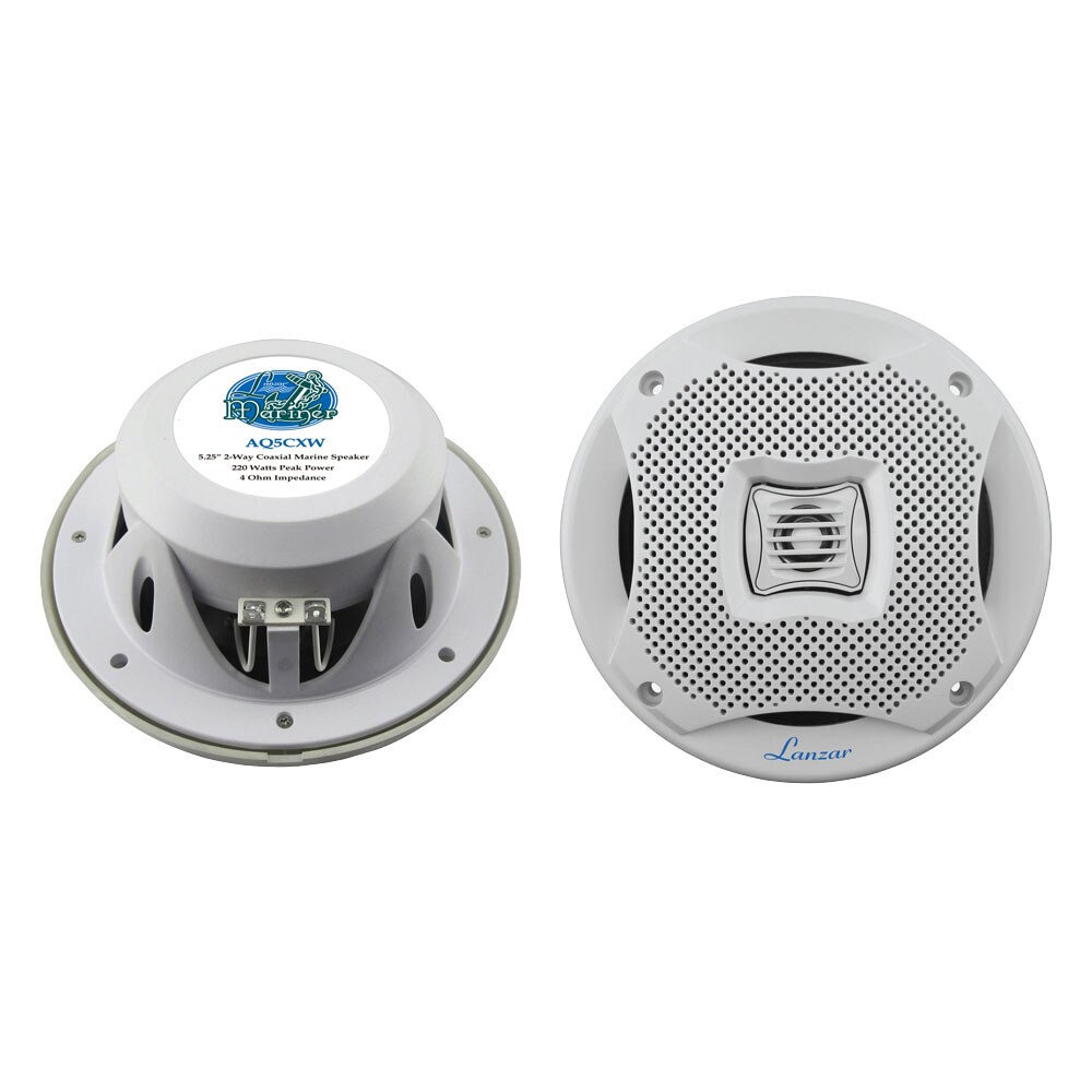 Lanzar AQ5CXW 400W 5.25" 2-Way Marine Speakers