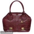 Jessica Simpson Roxy Frame Croco-embossed Satchel Bag