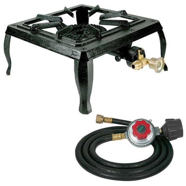 Single Burner Cast Iron Stove with Regulator Hose