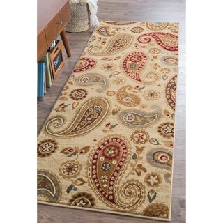 Infinity Ivory Area Rug (2'7 x 7'3)