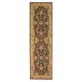 Alliyah Hand Made Moon Indigo 100% New Zeeland Wool Rug (3' x 10')
