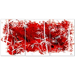 Find Cheap Price Maxwell Dickson 'Coming Out' Abstract 3-piece Canvas Art Prints